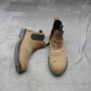 Ariat Mens Boots 9D Brown Leather Turbo Chelsea Waterproof‎ Composite Toe Work